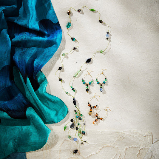 Ocean Wave Silk Scarf