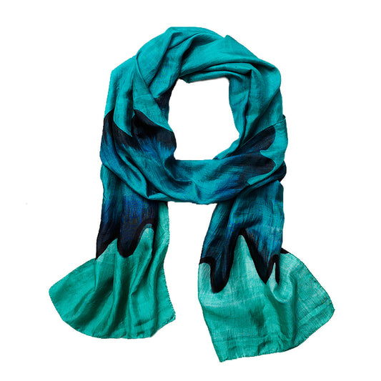Ocean Wave Silk Scarf
