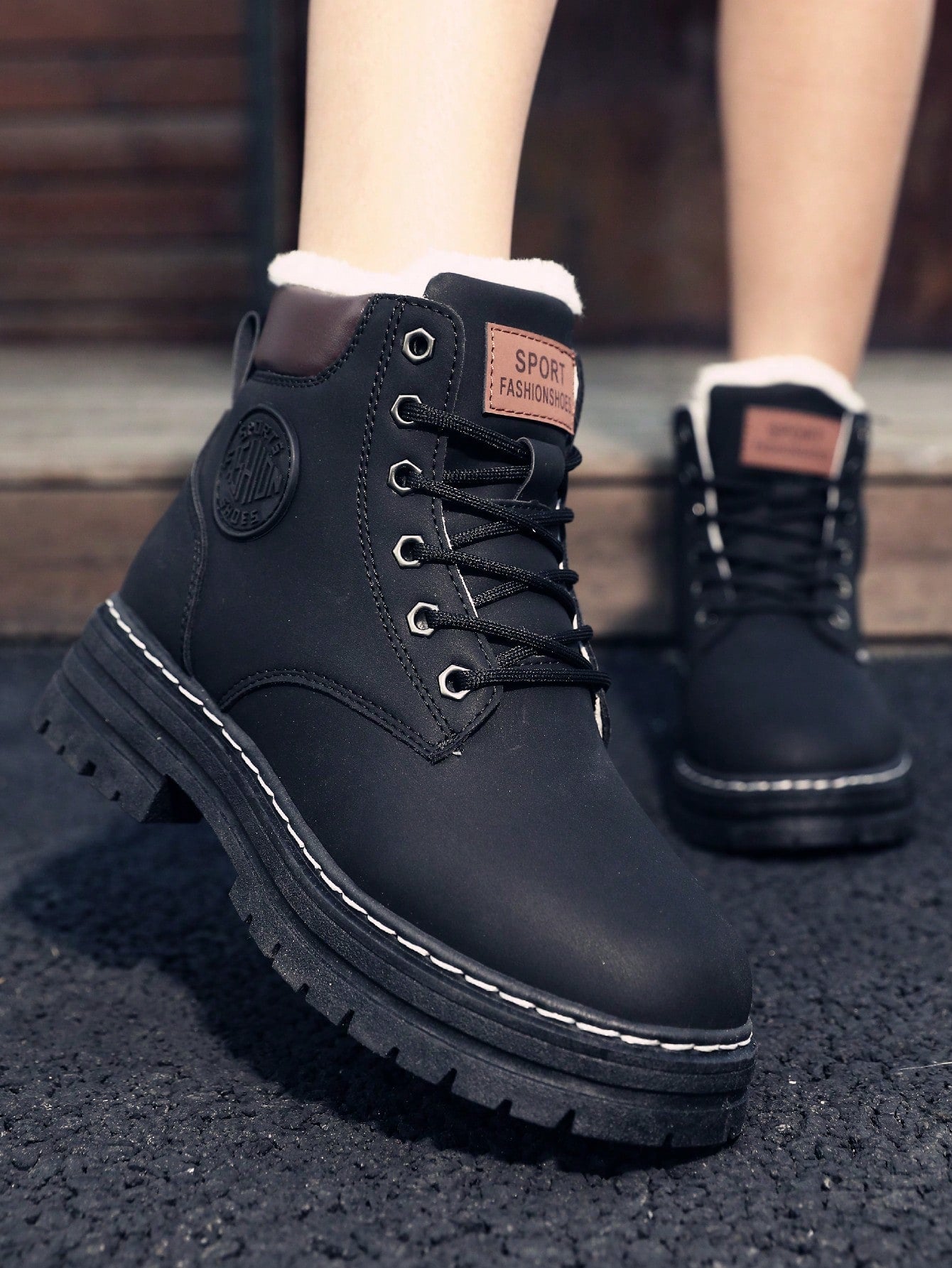 Fall/Winter New Fashion Warm Thermal Lined Short Boots, Discounted For Holiday Activities