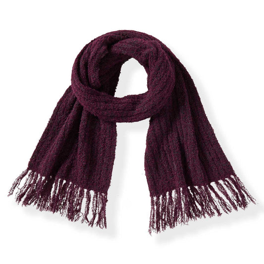 Amethyst Boucle Alpaca Scarf