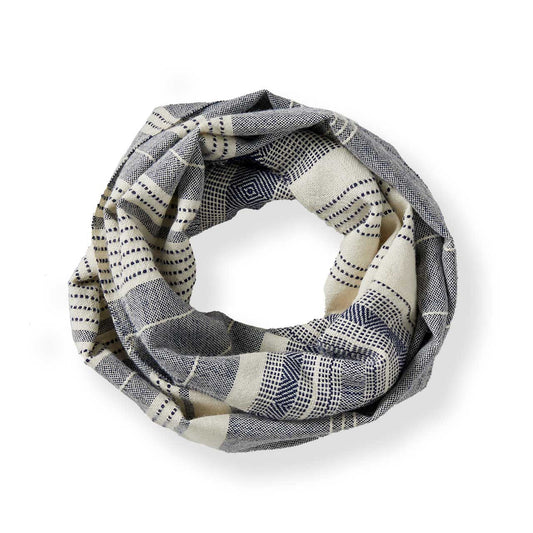 Indigo Alpaca Infinity Scarf