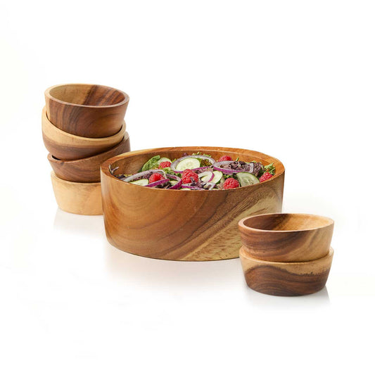 Acacia Salad Serving Bowl Set