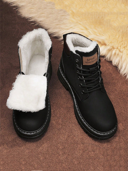 Fall/Winter New Fashion Warm Thermal Lined Short Boots, Discounted For Holiday Activities